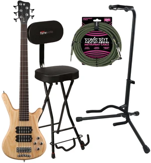 Warwick Rockbass Corvette $$ 5-String Bass, Natural Transparent Satin, Gator GFW-GTR-SEAT, Stand, Ernie Ball P06077 Bundle Warwick Rockbass Corvette $$ 5-String Bass, Natural Transparent Satin, Gator GFW-GTR-SEAT, Stand, Ernie Ball P06077 Bundle
