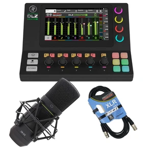 Mackie DLZ Creator XS Compact Digital Mixer, Mackie EM-91C, XLR Cable Bundle Mackie DLZ Creator XS Compact Digital Mixer, Mackie EM-91C, XLR Cable Bundle