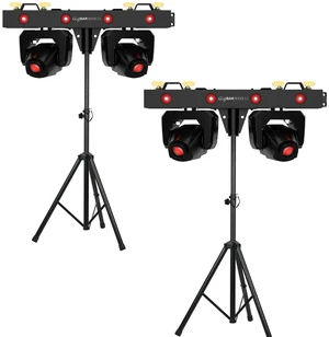 (2) Chauvet DJ GigBAR Bridge ILS 2-in-1 LED Lighting System - (2) Pyle Tripod Stands Bundle (2) Chauvet DJ GigBAR Bridge ILS 2-in-1 LED Lighting System - (2) Pyle Tripod Stands Bundle