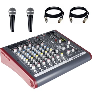 Allen & Heath ZED-10FX Multi-Purpose Miniature Mixer +(2) Dynamic Vocal Microphone + XLR 15FT Cables Allen & Heath ZED-10FX Multi-Purpose Miniature Mixer +(2) Dynamic Vocal Microphone + XLR 15FT Cables