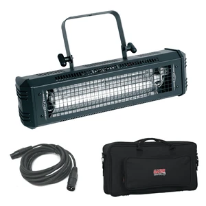American DJ Mega Flash DMX 800W Strobe + Gator Cases GK-2110 Gig Bag and Cable. American DJ Mega Flash DMX 800W Strobe + Gator Cases GK-2110 Gig Bag and Cable.