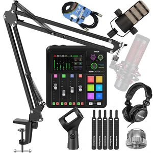 Rode RodeCaster Duo Streaming Mixer, Rode PodMic, Mic BoomArm, Tascam TH02, XLR Cable Bundle Rode RodeCaster Duo Streaming Mixer, Rode PodMic, Mic BoomArm, Tascam TH02, XLR Cable Bundle