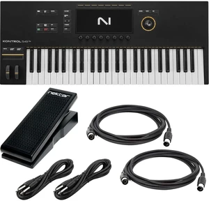 Native Instruments Kontrol S49 Mk3 Keyboard Controller, Nektar NP-X, (2) Midi Cables, (2) 1/4 Cables Bundle Native Instruments Kontrol S49 Mk3 Keyboard Controller, Nektar NP-X, (2) Midi Cables, (2) 1/4 Cables Bundle