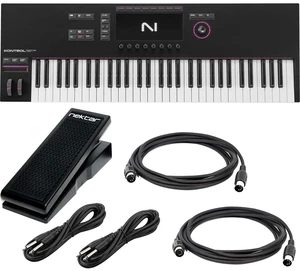 Native Instruments Kontrol S61 MK3 Keyboard Controller, Nektar NX-P, (2) Midi Cables, (2) 1/4 Cables Bundle Native Instruments Kontrol S61 MK3 Keyboard Controller, Nektar NX-P, (2) Midi Cables, (2) 1/4 Cables Bundle