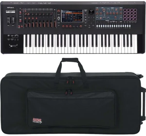 Roland Fantom 6 EX Synthesizer Workstation, Gator Cases GK-61 Bundle Roland Fantom 6 EX Synthesizer Workstation, Gator Cases GK-61 Bundle