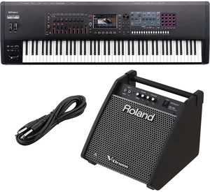 Roland Fantom 8 EX Synthesizer Workstation, Roland PM-100, 1/4 Cable Bundle Roland Fantom 8 EX Synthesizer Workstation, Roland PM-100, 1/4 Cable Bundle
