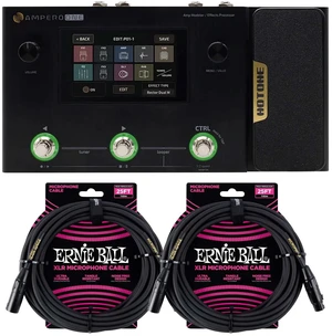 Hotone Ampero One MP-80 Amp Modeler & Effects Processor, (2) ErnieBall XLR Cables Bundle Hotone Ampero One MP-80 Amp Modeler & Effects Processor, (2) ErnieBall XLR Cables Bundle