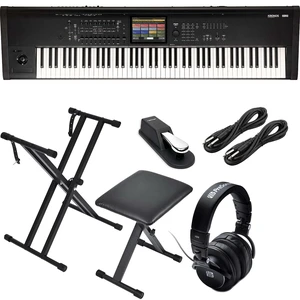 Korg Kronos 3 88-key Music Workstation - Keyboard Stand and Bench - Sustain Pedal - Presonus HD9 - (2) 1/4 Cables Bundle Korg Kronos 3 88-key Music Workstation - Keyboard Stand and Bench - Sustain Pedal - Presonus HD9 - (2) 1/4 Cables Bundle
