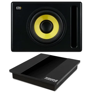 KRK S10.4 10 Powered Studio Subwoofer, VibeBoss P10 Acoustic PAD Bundle KRK S10.4 10 Powered Studio Subwoofer, VibeBoss P10 Acoustic PAD Bundle