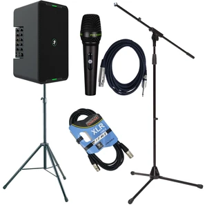 Mackie ShowBox All-in-one Battery Speaker, Mic Stand, Speaker Stand, PSG AUDIO C350, XLR Cable Bundle Mackie ShowBox All-in-one Battery Speaker, Mic Stand, Speaker Stand, PSG AUDIO C350, XLR Cable Bundle
