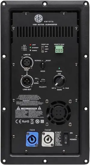 PSG Audio KW181A 1000W sub amplifier module (Replacement for QSC KW181)