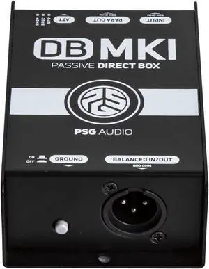 PSG Audio DB-MKI Passive Direct Box with Ground Lift and Attenuator
