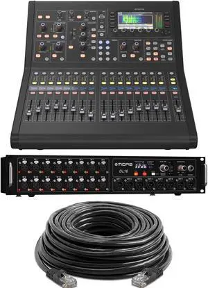 Midas M32RMidas M32R LIVE 40-channel Digital Mixer, Midas DL16, CAT6 75FT Cable Bundle