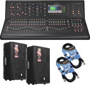 Midas M32 LIVE 40-channel Digital Mixer, (2) PSG AUDIO Cobra 112, (2) XLR Cables Bundle
