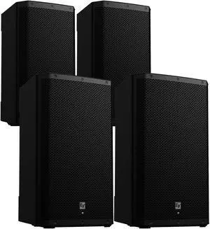 (4) Electro-Voice ZLX-15P-G2 15 1000W Powered Speaker Bundle