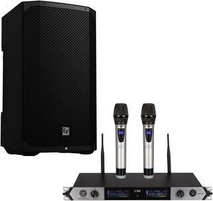 Electro-Voice EVERSE 12 Weatherized Battery-Powered, PSG AUDIO MP0919 Dual Wireless Mic Bundle
