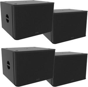 (4) EAW RS118 1500W 18 Powered Subwoofer Bundle