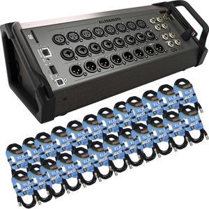 Allen & Heath CQ-20B 20-channel Digital Mixer, (24) XLR Cables Bundle