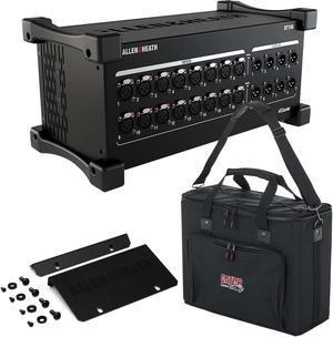 Allen & Heath DT168 16-input Dante, A&H Rackmount Kit, Gator GRB-4U Case Bundle