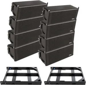 (8) Pro DG 2M6 Line Array, (2) Bumper Bundle