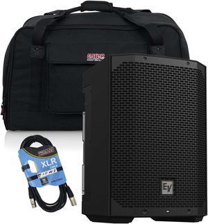 Electro-Voice Everse 8 Battery Speaker, Gator TOTE12, XLR Cable Bundle