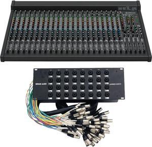 Mackie 2404VLZ4 24-Channel Mixer, Seismic 32 Channel Snake SARMSS-32×515 Bundle