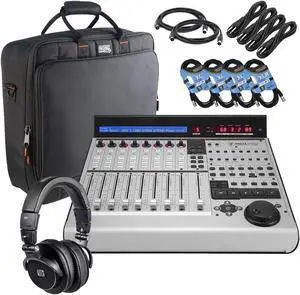 Mackie MCU Pro Control Surface, G-MIXERBAG-1818 Bag, Presonus HD9, (4) XLR Cables, (2) Midi Cables, (4) 1/4 Cables Bundle
