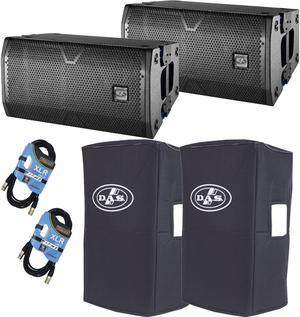 (2) Das Vantec 20A, (2) CVR-VANTEC20, (2) XLR Cables Bundle
