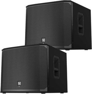 (2) Electro-Voice EKX-15SP 15 Powered Subwoofer Bundle