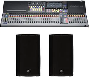 PreSonus StudioLive 64S Series III S 76-Channel Digital Mixing Console/Recorder/Interface + Mackie THUMP12A Powered 12 Loudspeaker Pair 2600 Watt Bi-Amped Active DJ PA Speakers
