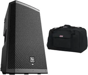 Electro-Voice ZLX-12BT 12 Powered Bluetooth Loudspeakers with Gator GPA-TOTE12 Speaker Ba