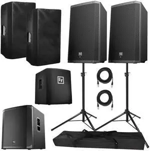 Electro-Voice ZLX-15BT Active 15 Bluetooth Speaker and Subwoofer Package