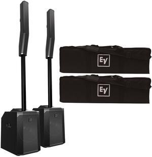 (2) Electro-Voice Evolve 50 Portable Column PA System with Bluetooth Duo Package