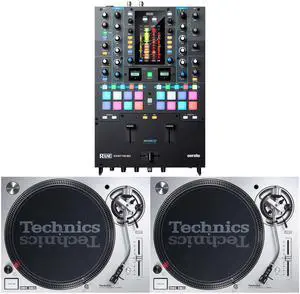 Rane Seventy-Two MKII 2-channel DJ Mixer, (2) Technics SL-1200MK7 Turntables (Silver) Bundle