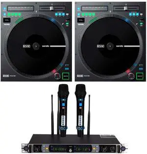 (2) Rane Twelve MKII Turntable Controller, PSG Audio UGX 20II Dual Mic Bundle