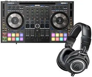 Reloop Mixon 8 Pro 4-channel DJ Controller, Audio Technica ATH-M50X Bundle