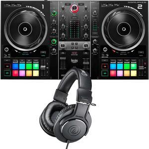 Hercules DJControl Inpulse 500 2-channel DJ Controller, Audio Technica ATH-M20X Bundle