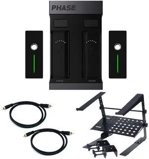 MWM Phase Essential Wireless DVS Controller, Laptop Stand, RCA Cables (Included) Bundle