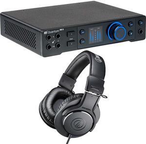 PreSonus Quantum HD 2 USB-C Audio Interface, Audio Technica ATH-M20X Bundle