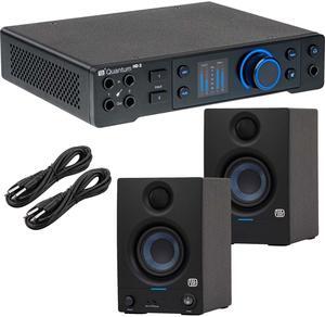 PreSonus Quantum HD 2 USB-C Audio Interface, Presonus Eris 3.5, (2) 1/4 Cables Bundle