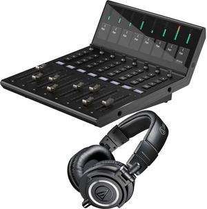 Icon Pro Audio V1-X DAW Control Expander for V1-M, Audio Technica ATH-M50X Bundle