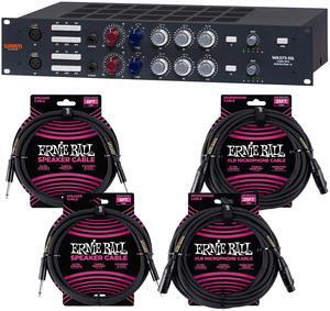Warm Audio WA273-EQ 2-channel Microphone Preamplifier, (2) ErnieBall XLR Cable 25FT, (2) ErnieBall Cable 1/4 Bundle