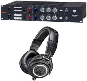 Warm Audio WA273-EQ 2-channel Microphone Preamplifier, Audio Technica ATH-M50x Bundle