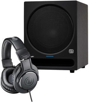 PreSonus Eris Pro Sub 10 Powered Studio Subwoofer, AT ATH-M20X Bundle