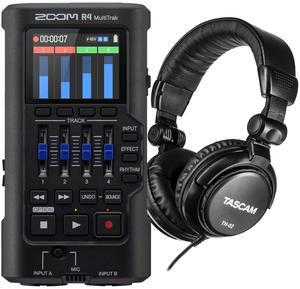 Zoom R4 MultiTrak SD Recorder, Tascam TH02 Bundle
