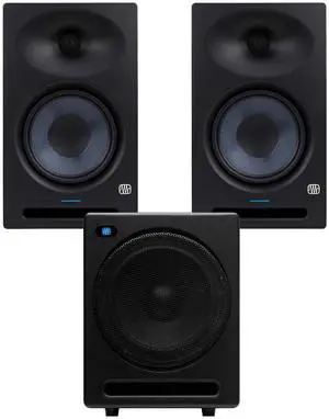 (2) PreSonus Eris Studio 8 8-inch Powered Studio Monitor, PreSonus Temblor T10 Bundle