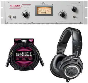 Universal Audio Teletronix LA-2A, ATH-M50X, ErnieBall XLR Cable Bundle