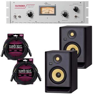 Universal Audio Teletronix LA-2A Amplifier, (2) KRK RP5G4 Monitors, (2) ErnieBall XLR Cables Bundle