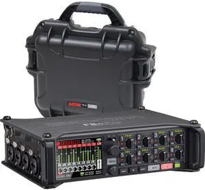 Zoom F8n Pro Multitrack Field Recorder, Gator GU-0806-03-WPDF Titan Bundle