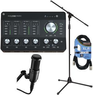 Arturia AudioFuse Studio Audio Interface, AT2020, Mic Stand, XLR Cable Bundle